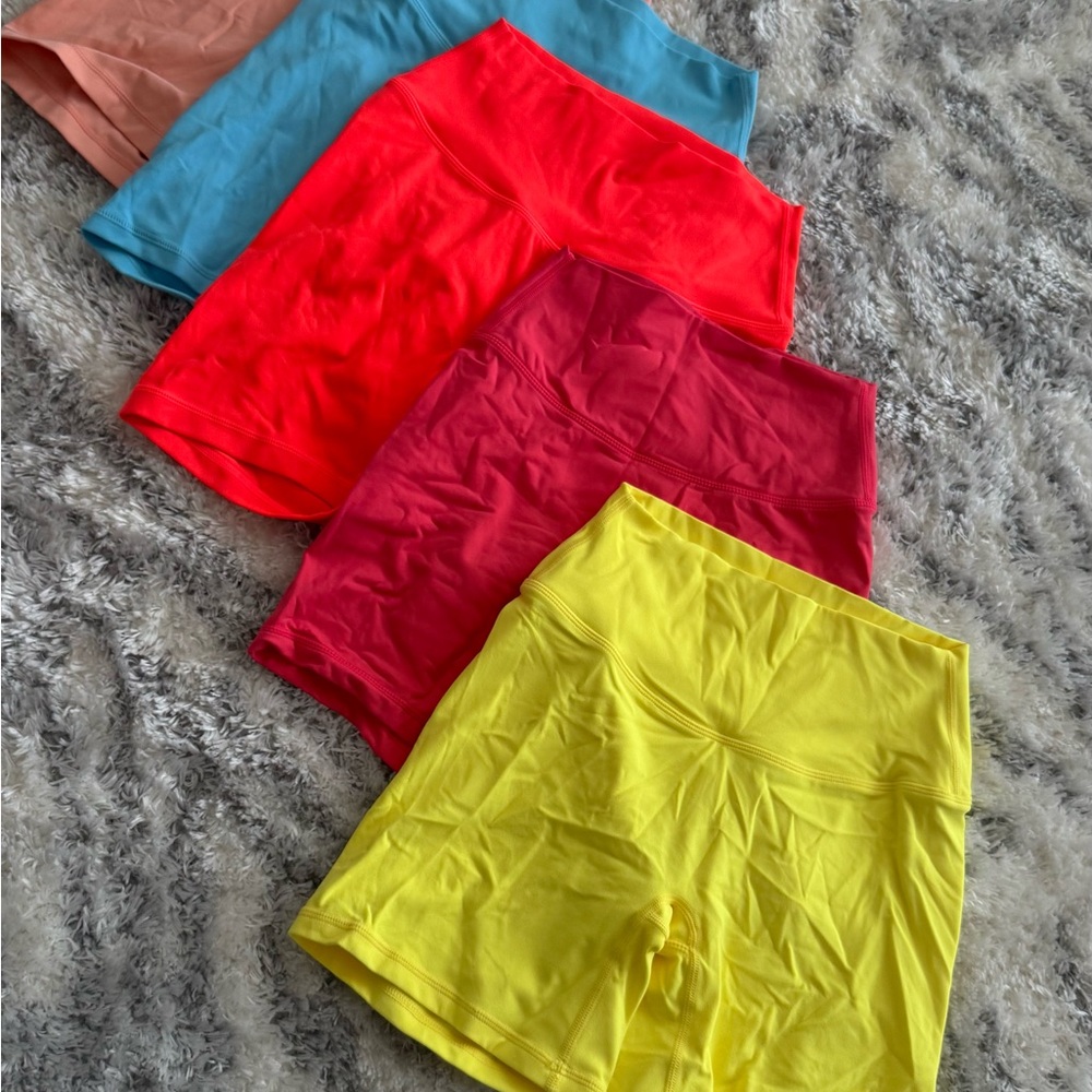 Paragon Fitwear Women's Bike Shorts - Yellow, Red, Blue, Pink, Tan